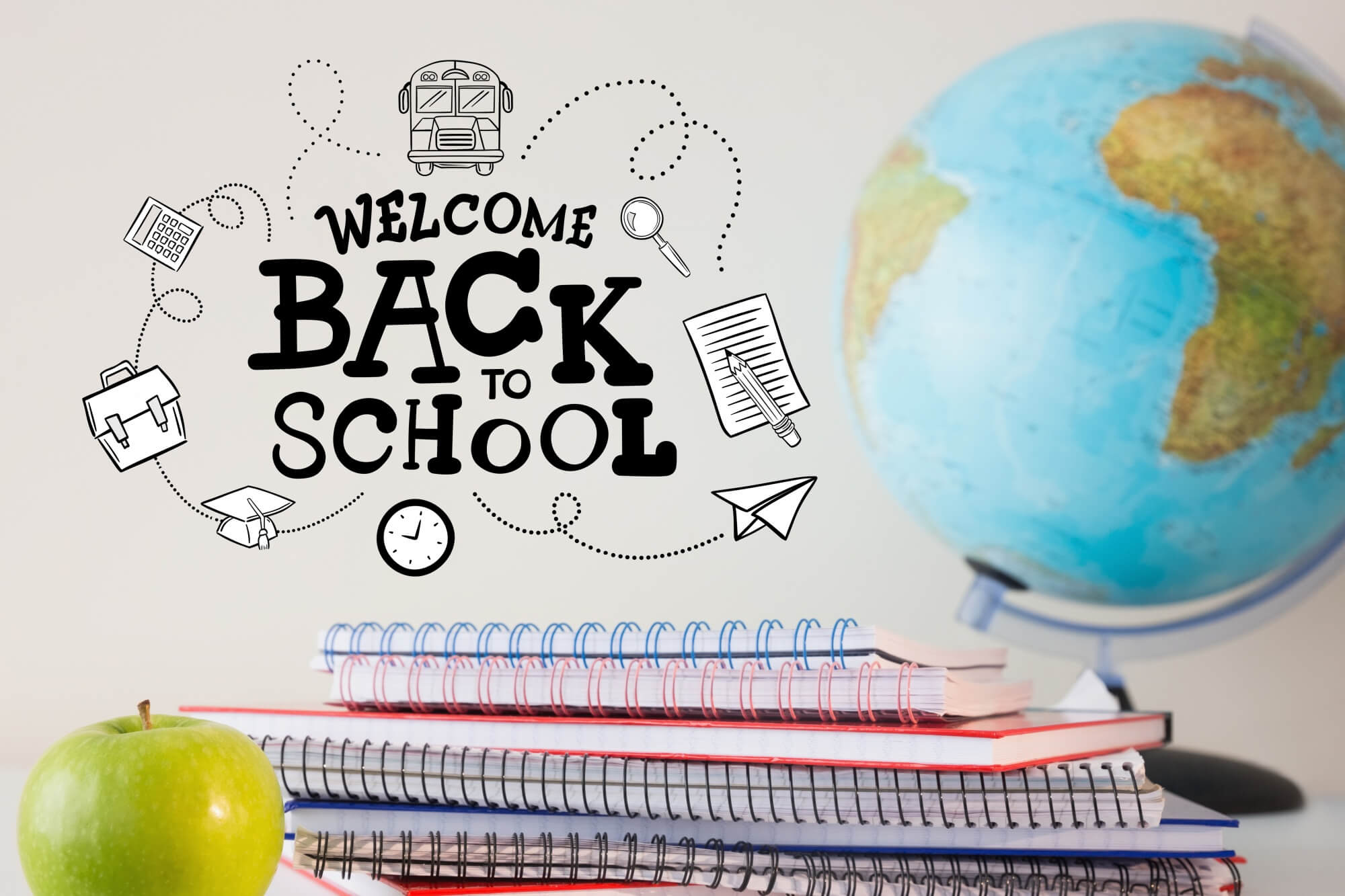 Welcome back to school graphic